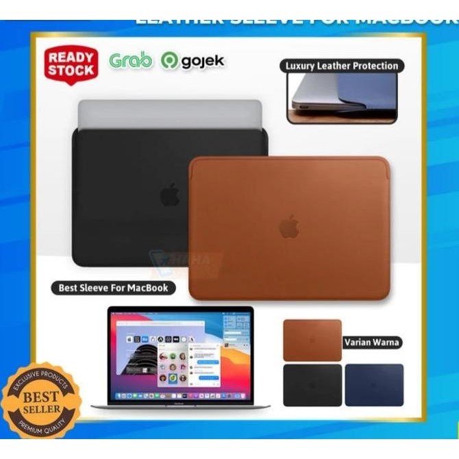 Tersedia Tas Sleeve Kulit Macbook Air Pro Retina 13 Inch Leather Case Touch Bar