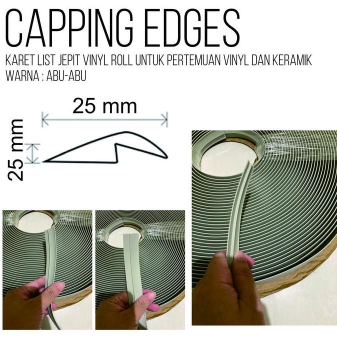 Capping Edges Vinyl Roll/List Jepit Pertemuan Vinyl Roll