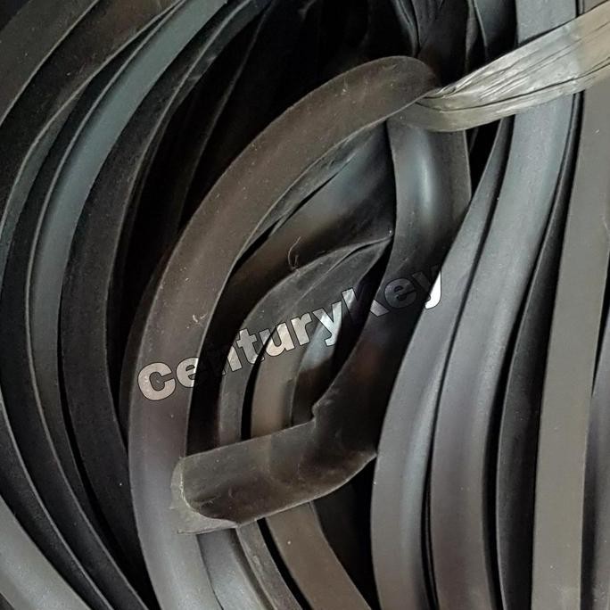 Karet Lis Sekoneng 078B C Besar Hitam Black Kaca Mati 40 Meter 078