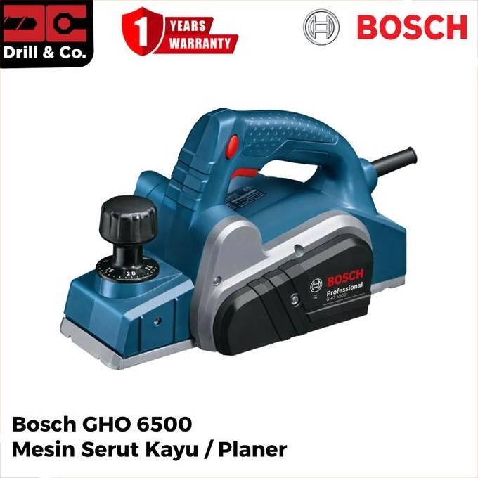 Tersedia Bosch GHO6500 Mesin Planner 82mm - Serut Kayu Listrik Ketam Bosch Original
