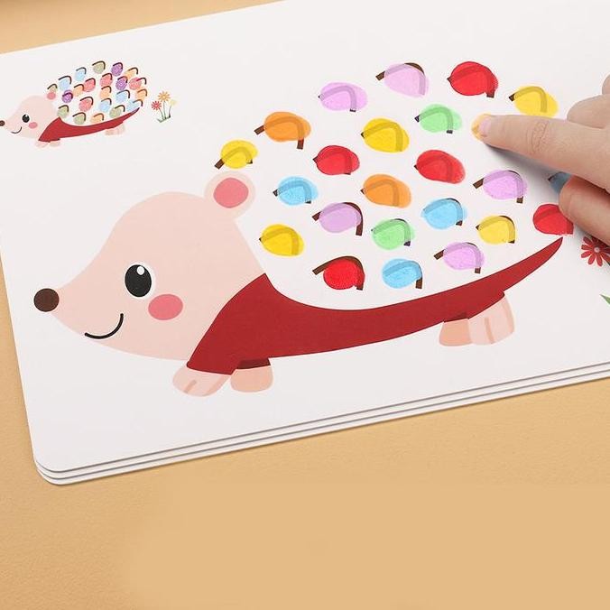 

25 Warna Cap Tangan Finger Painting Anak Melukis Dengan Jari