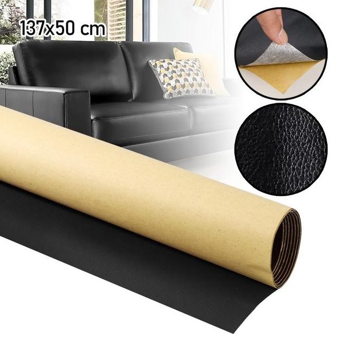 Diskon Stiker Kulit Sintetis Tambal Sofa Kursi Jok Motor Mobil Anti Robek