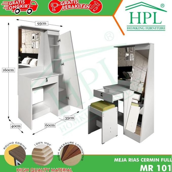 Diskon Meja Rias Minimalis MR01 Simple Elegant