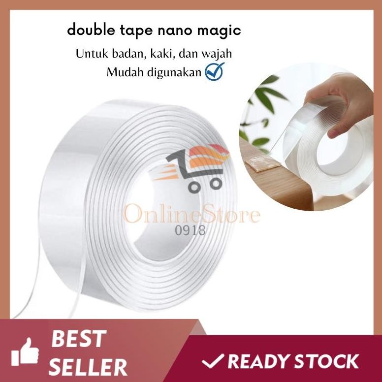 

Rd1- Os -D410- Double Tape Isolasi Selotip 2 Sisi - Double Tape Multifungsi - Solatip Bening