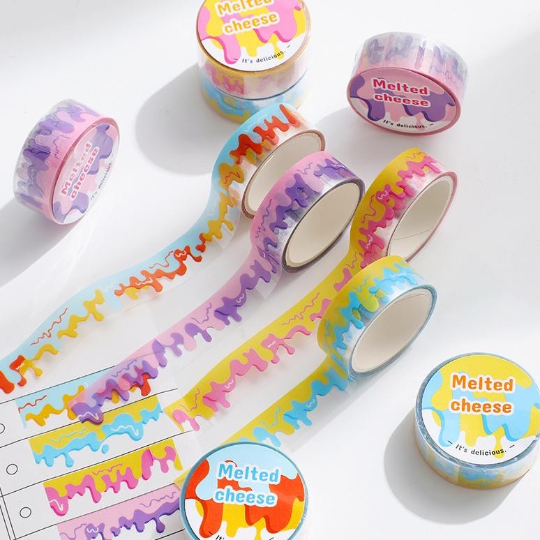

Rd1- Dessert Life & Striped World Masking Tape Selotip Dekorasi