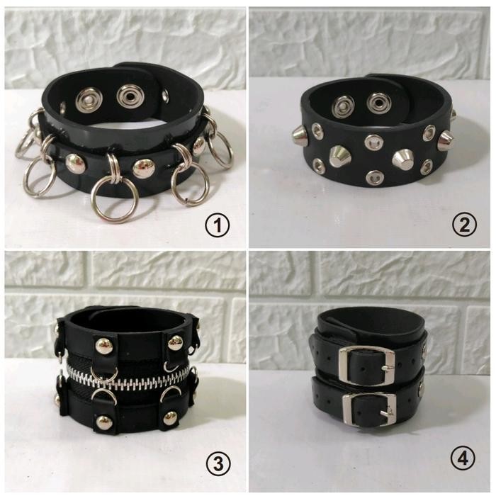 Tgs Braccelet Aksesoris Gelang Rock Kulit Bracelet