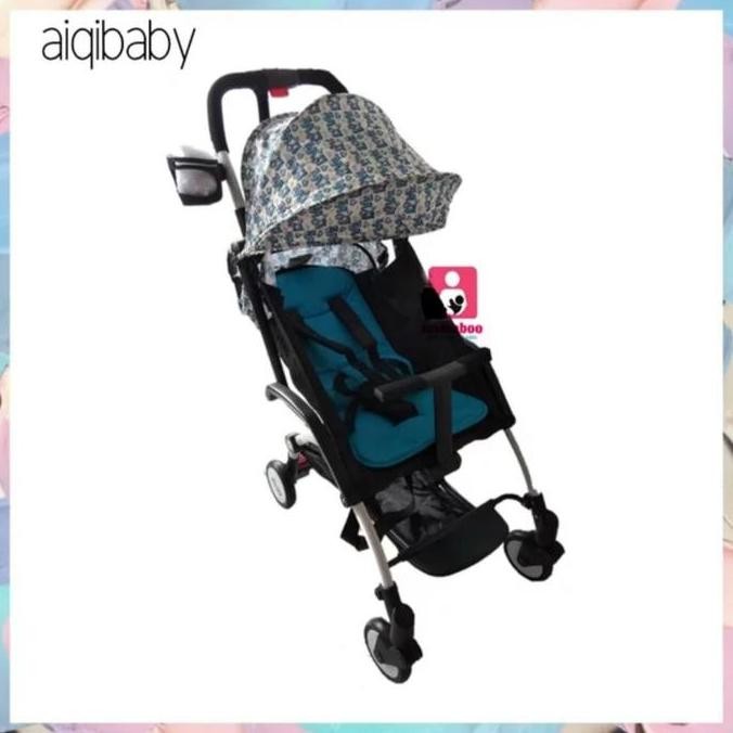 TERBARU - Blac Pink Travel Cabin Size Stroller Aiqi Original Kereta Bayi Modern