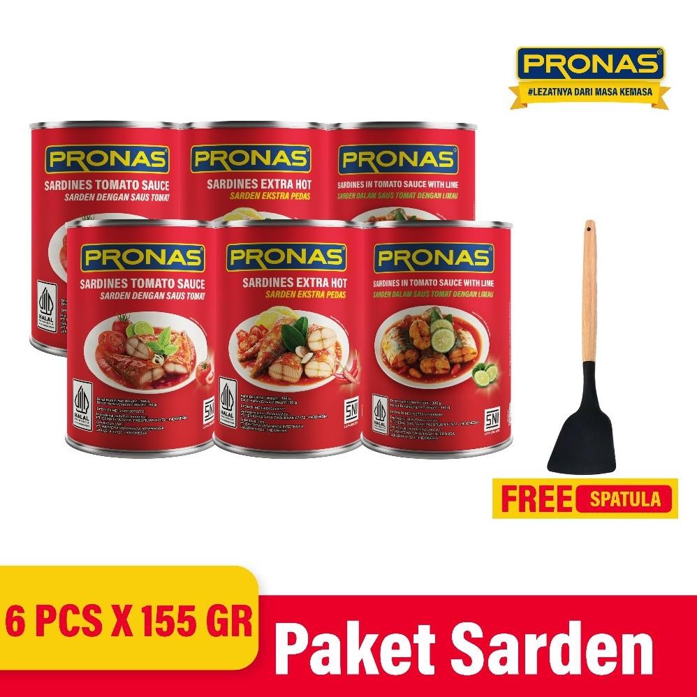

NO_MORE PRONAS Paket Lengkap Sarden Bundling 6 pcs Free Spatula