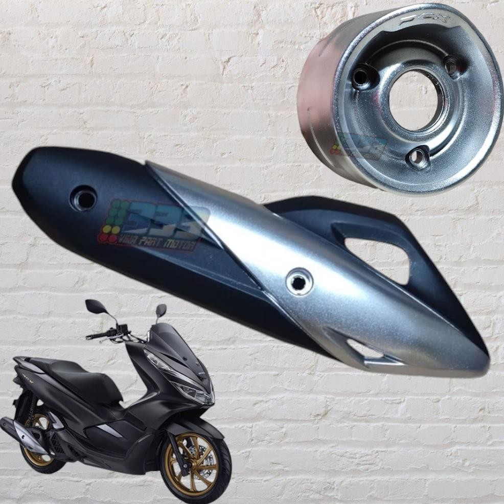 COVER KNALPOT PCX 150 NEW PELINDUNG KNALPOT PCX 150 LOKAL K97 MONCONG KNALPOT PCX 150 LOKAL NON ORIG
