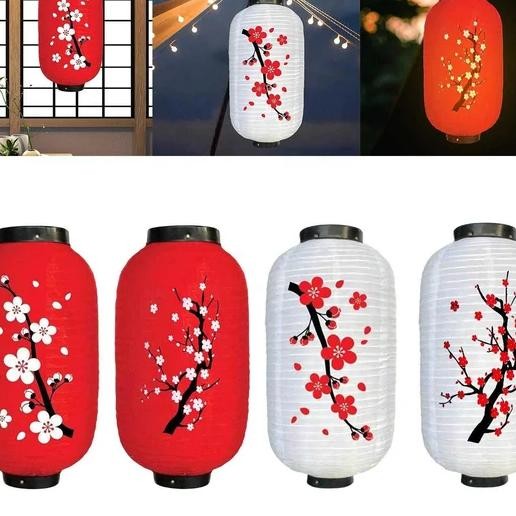 Lampion Gantung Outdoor Lampion 10 Inch Japanese Satin Lantern Lampion