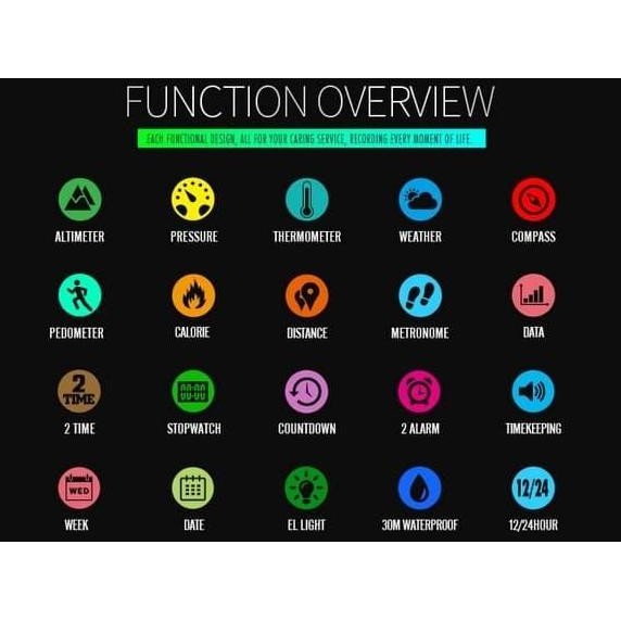 Jam Tangan Outdoor Altimeter Thermometer Barometer Skmei 1427 Anti Air