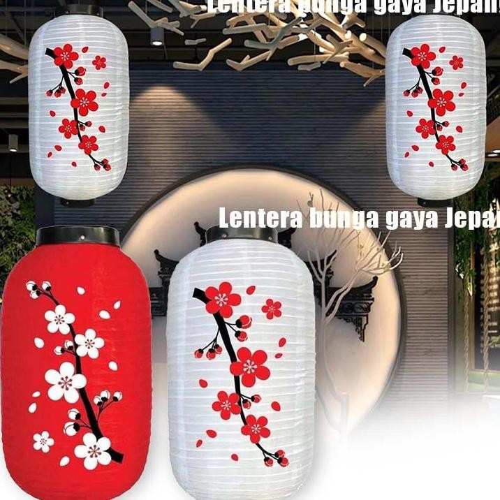 Lampion Gantung Jepang Lampion Cina Merahputih Lampion Jepang Gantung Outdoor Untuk Restoran Jepang