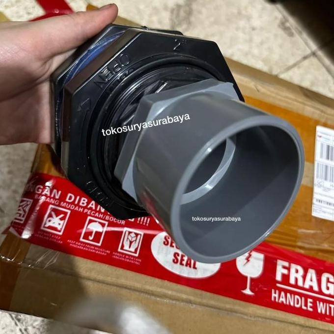 Bulkhead 2" Mur Tandon 2" Mur 2" Kopling Tandon 2 Inch Tandon Mpoin -Gratisongkir