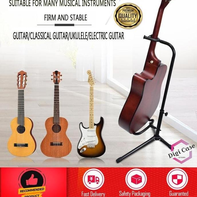 Stand Gitar Long Neck Gitar Akustik Klasik