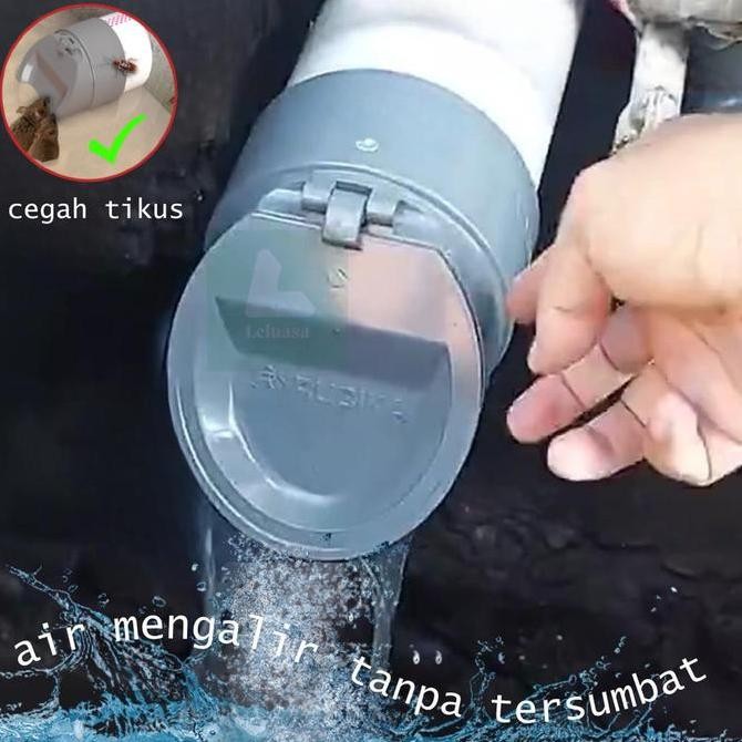 Penutup Pipa Otomatis Tutup Pembuangan Wc Saluran Air Kamar Mandi -Gratisongkir