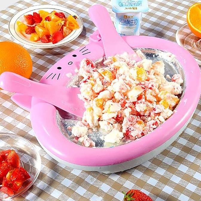 Ice Fryer Cream Roll Maker Es Krim