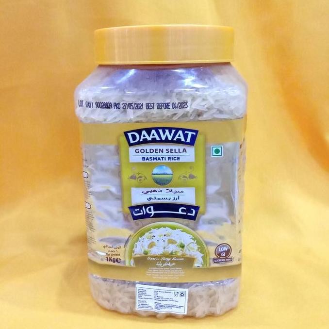 

Produk Terbaik] Basmati rice Daawat Golden Sella Jar 1kg