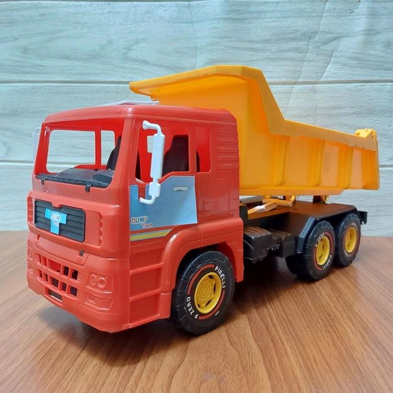 Ty-35 Mainan Truk Pasir Dump Truck Besar Bahan Plastik Kuat Sni