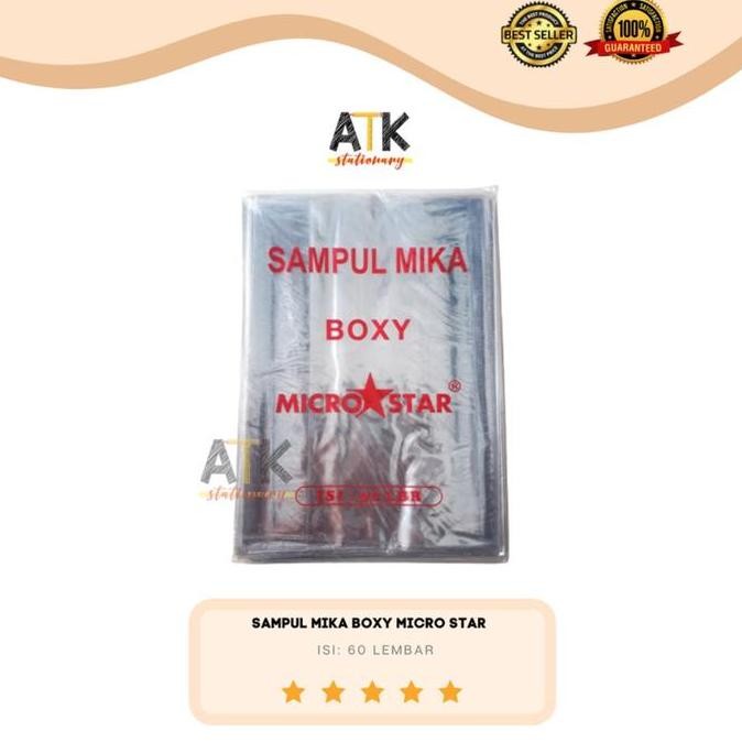 

READY SAMPUL MIKA PLASTIK BUKU TULIS TRANSPARAN UKURAN BOXY TEBAL 0.10MM
