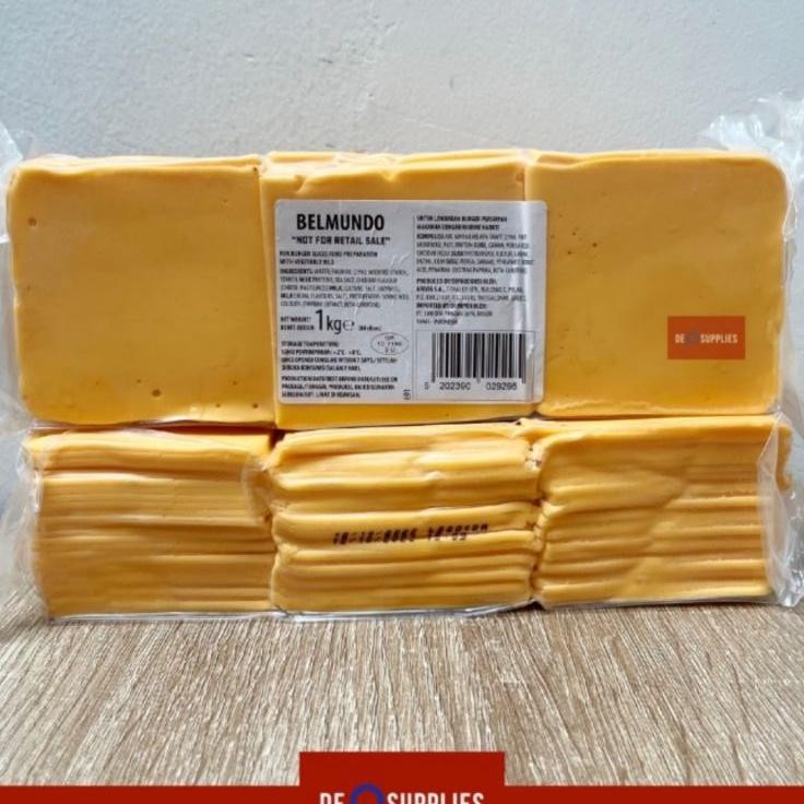 

Belmundo Keju Burger Cheese Burger Slices Red Cheddar Hamburger 1Kg