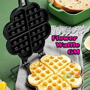 Flower Waffle Maker Cetakan Kue Wafel Lembut Anti Lengket