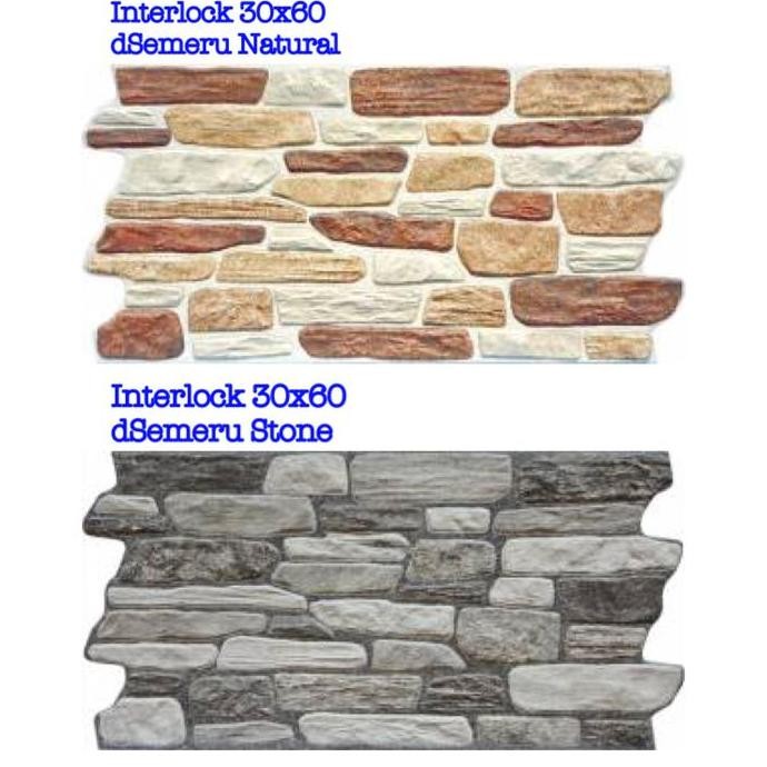 ROMAN KERAMIK INTERLOCK 30X60 KOLEKSI DSEMERU ADA 3 MOTIF ORIGINAL DAN TERPERCAYA