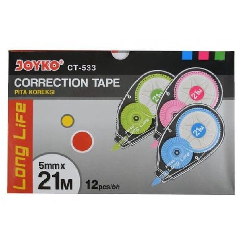 

Lusin Tipex Correction Pen Tape Kertas Joyko Ct533