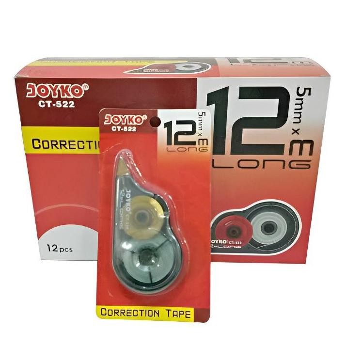 

Correction Tape Joyko Ct522 12Meter 1Pak12Pcs