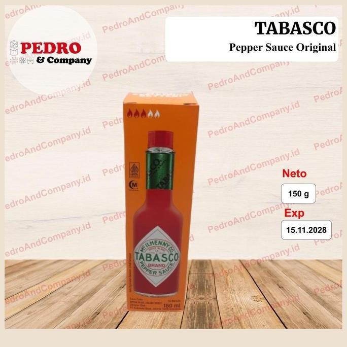 

Promo Tabasco Original Pepper Sauce 150 Gram | Saus Cabe Tabasco Asli Import USA