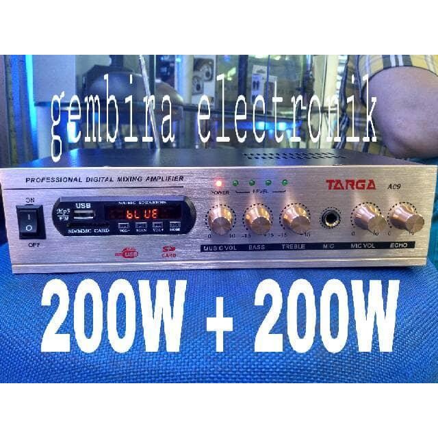 MINI AMPLIFIER KARAOKE TARGA A09 BLUETOOTH Terbaru