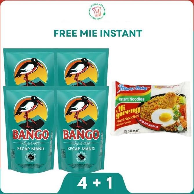 

Promo Bango Kecap Manis Refill Pouch 700g Isi 4 Bonus Mie Instan