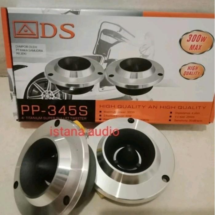 Tweeter Dome ADS PP-345S sepasang titanium ADS 345 4" DOME TWEETER Berkualitas Terbaru