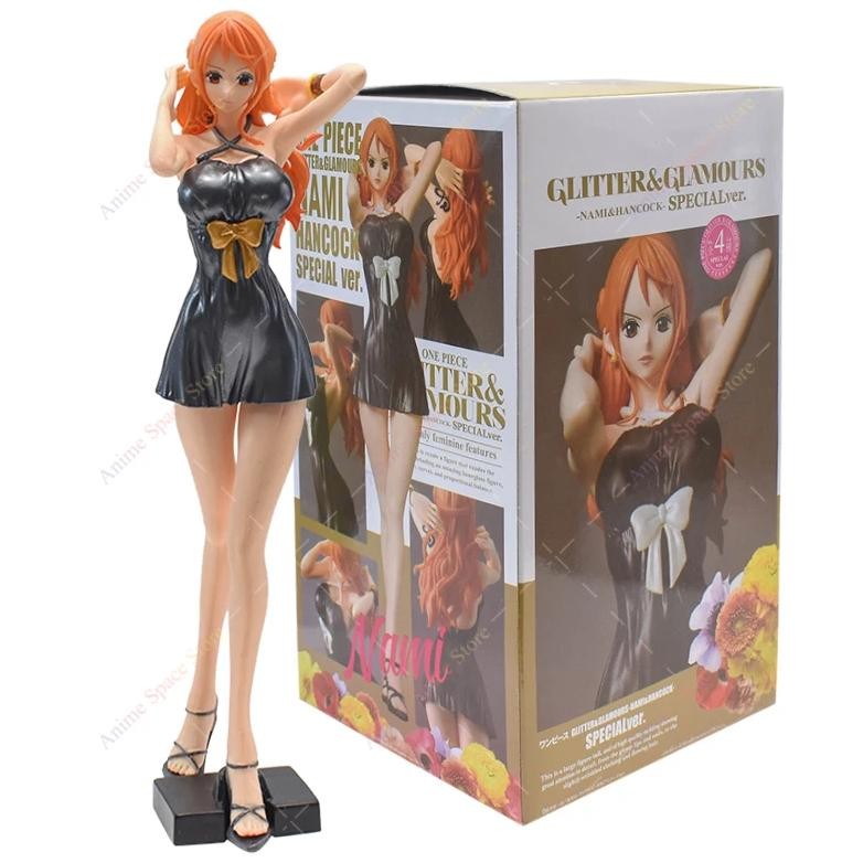 Hot Sale One Piece Nami Dress Figurine Toys Pvc Action Model Nami Glitter Glamour Special Ver. Colle