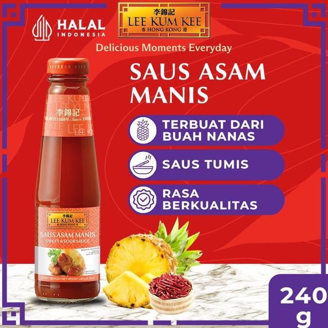 

Promo LEE KUM KEE Sweet & Sour Sauce 240gr - Saus Asam Manis Oriental