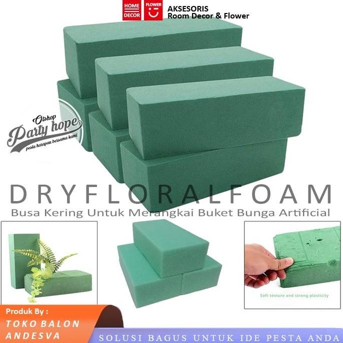 ><><><] Flower Foam Buket Bunga / Busa Bunga Hijau Kering Busa Merangkai Bunga