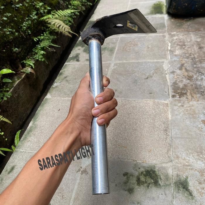 AS Pethel Perimbas Kayu Cangkul Mini Petel Baja Gagang Besi Petel Rimbas Cangkul Tukang Kayu