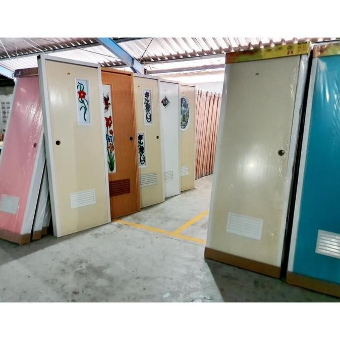 Pintu Pvc Kamar Mandi Dengan Kaca Oval Kualitas Premium