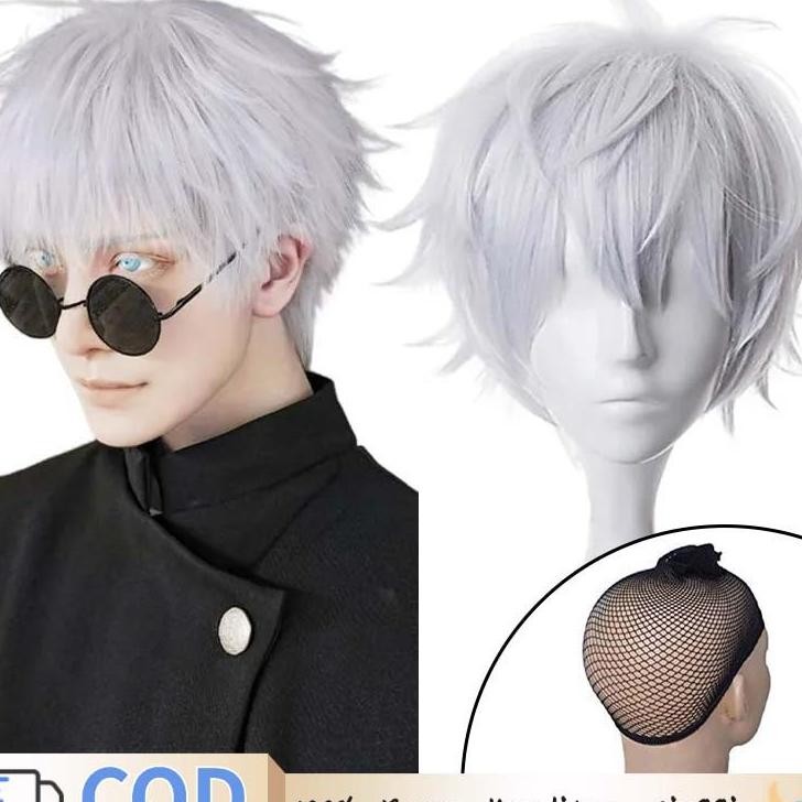 Gojo Satoru Wwrambut Gojo Rambut Gojo Satoru Wanime Cosplay