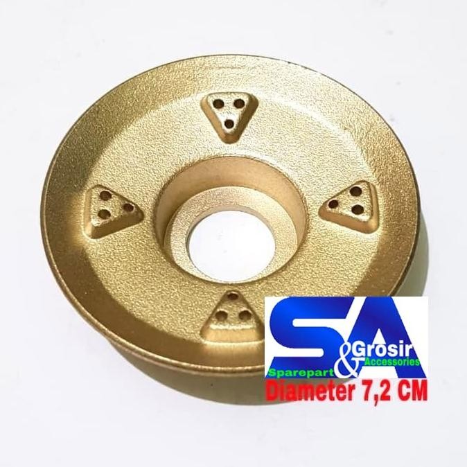 Burner Model RINNAI KECIL ORIGINAL QUALITY 7 CM Ri 522 E/C 514 602 - Sparepart Kuningan Tungku Api K