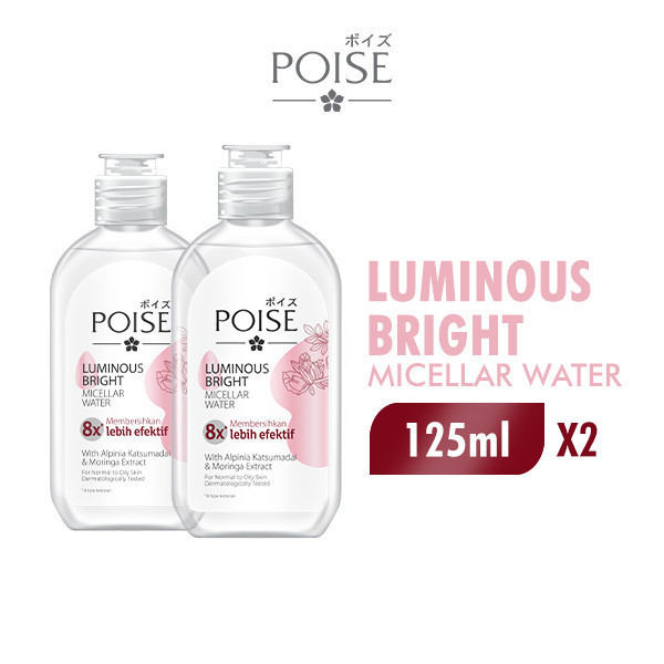 Poise Micellar Water Pembersih Wajah 125 ml x2