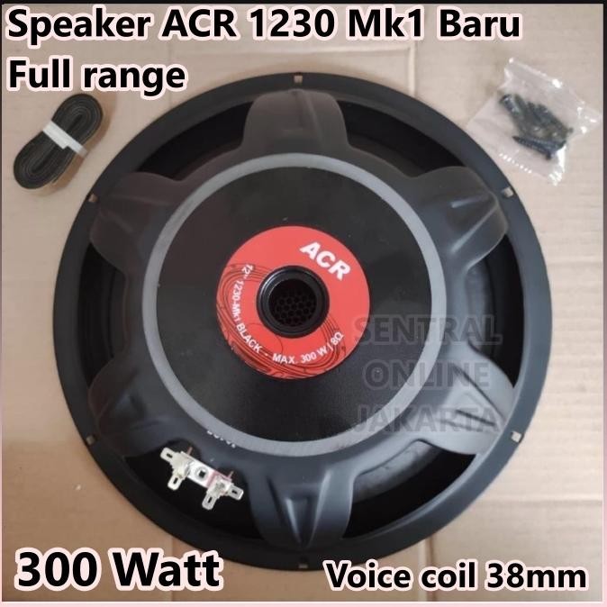 SPEAKER WOOFER FULL RANGE 12in 12 inch ACR 1230 Mk1 BLACK SPEAKER ACR 1230 Mk1 BLACK SALON 12inch TE