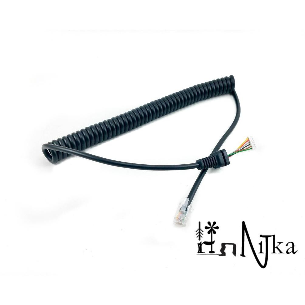 RAKSA Kabel Mic Rig Yaesu Kabel Mic MH-48A6J FT-2900 FT-2800 FT-7800R FT-8800R FT-8900R FT-7900R