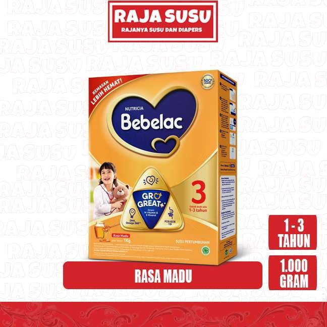 BEBELAC 3 MADU 1000 GR - RAJA SUSU
