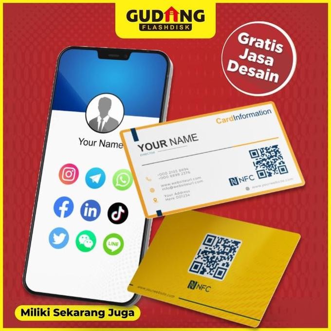 Kartu Nama NFC / ID Card NFC / Smart Card NFC