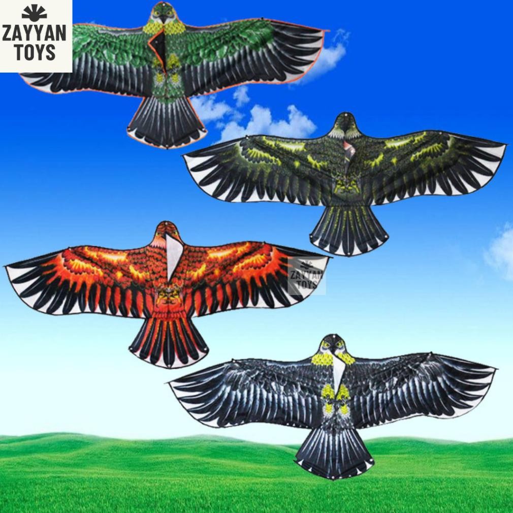 My56 gh-67 Layangan Bentuk Burung Elang - Layang 1 Pc Motif Olahraga Outdoor 1.1m Dengan Tali 30m Be