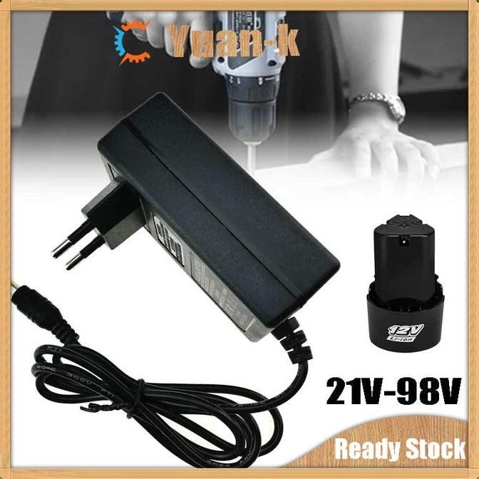Charger Bor Batrai Charger Bor Cordless 21V - 98V