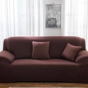 Cover Sofa Elastis 1 Seater Dudukan Minimalis - Sarung Sofa Elastis