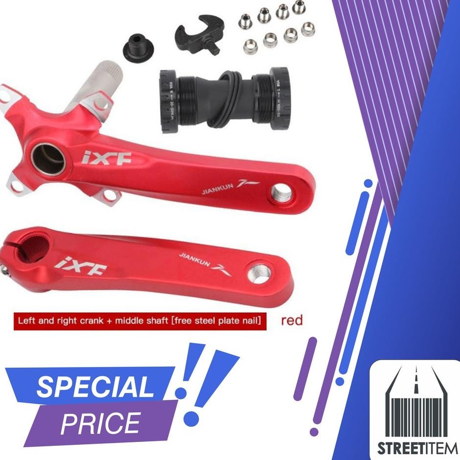 Crankset Ixf Plus Ht2 Crank Set Hollowtech Bcd 104 Not Shimano Red