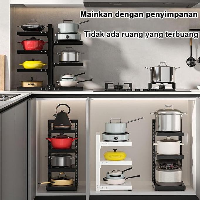 Rak Panci Multi Fungsi/CF09 Wastafel Dapur Di Bawah Rak Rak Pot Kabinet Atas /Rak Dapur Minimalis Pe