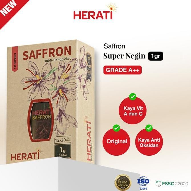 

Diskon! Saffron Herati Afghanistan 1 Gram - Safron Super Negin Grade A+